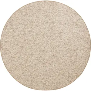 Produkt Světle hnědý kulatý koberec ø 133 cm Wolly – BT Carpet
