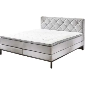 Produkt Světle šedá boxspring postel 160x200 cm Rockaway – Rojaplast