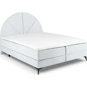 Produkt Světle šedá boxspring postel s úložným prostorem 160x200 cm Sunset – Cosmopolitan Design