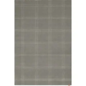 Světle šedý vlněný koberec 240x340 cm Calisia M Grid Prime – Agnella