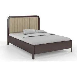 Produkt Tmavě hnědá dvoulůžková postel z bukového dřeva Skandica Visby Modena, 140 x 200 cm
