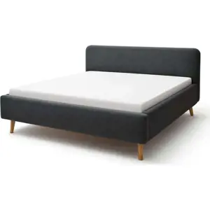 Produkt Tmavě šedá čalouněná dvoulůžková postel 160x200 cm Mattis – Meise Möbel