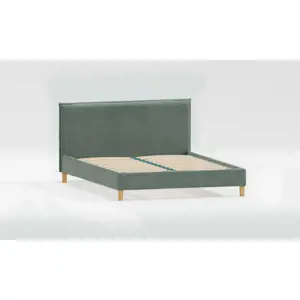 Produkt Zelená čalouněná dvoulůžková postel s roštem 160x200 cm Tina – Ropez