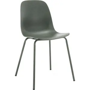Produkt Zelená plastová jídelní židle Whitby – Unique Furniture