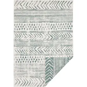 Produkt Zeleno-krémový venkovní koberec NORTHRUGS Biri, 80 x 150 cm