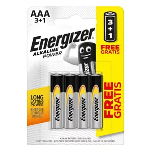 Produkt Mikrotužkové baterie Alkaline Power - 4x AAA - 3+1 zdarma - Energizer