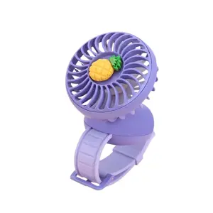 Přenosný dobíjecí ventilátor Mini Watch - modrý