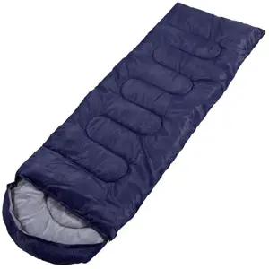Teplý a pohodlný turistický spací pytel mumiového typu - tmavě modrý