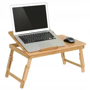Zaparkorun Bambusový stolek na notebook do postele - 30 x 50 cm
