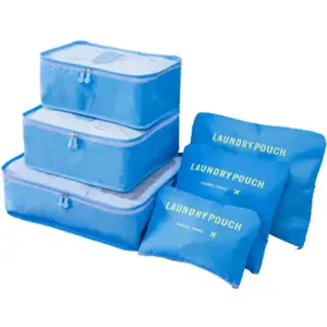 Produkt Zaparkorun Praktické cestovní tašky a organizéry na cesty - 6 ks - modré