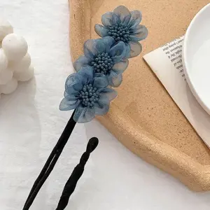 Produkt Zaparkorun Spona do vlasů květiny - modrá